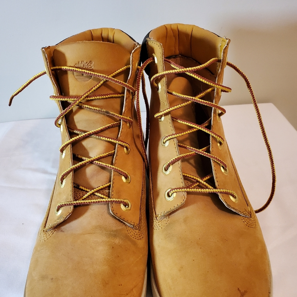 TIMBERLAND Women's Tan Nubuck Leather Work Boot Size 11 - Picture 5 of 14